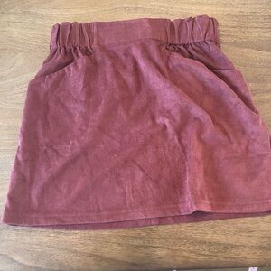 Elegant Burgundy Women's Skirt